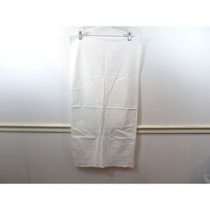 Chambers White Cotton Pillowcase Pintuck Pleat Scalloped Lace Trim Made France